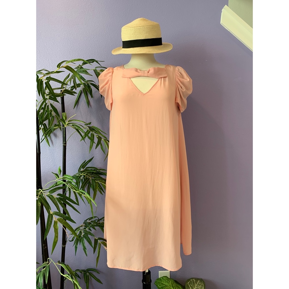 Pink Ribbon Silk dress - Picture 3 of 6